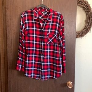 Plaid flannel with detailed back